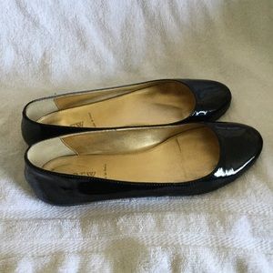 JCrew Women’s Black Patent leather loafers sz 7.5